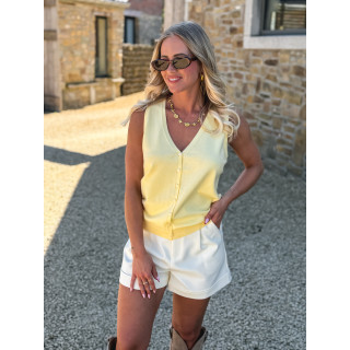 Gilet sans manches Iris - Jaune