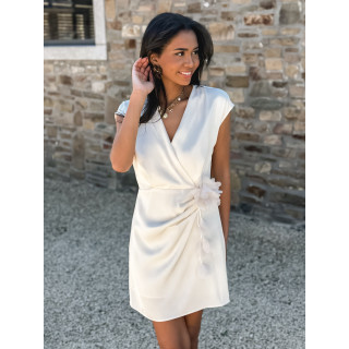 Robe courte Evely - Ecru