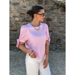 Blouse manches courtes Valda - Rose