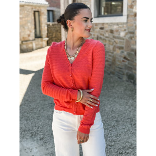 Gilet Yoline - Corail