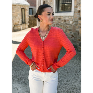 Gilet Yoline - Corail