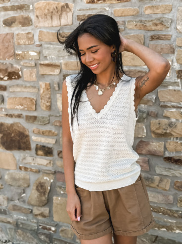 Pull sans manches Malory - Doré