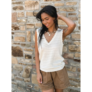 Pull sans manches Malory - Doré