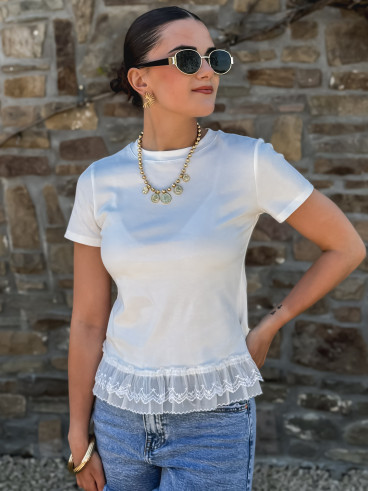 T-shirt Salika - Blanc