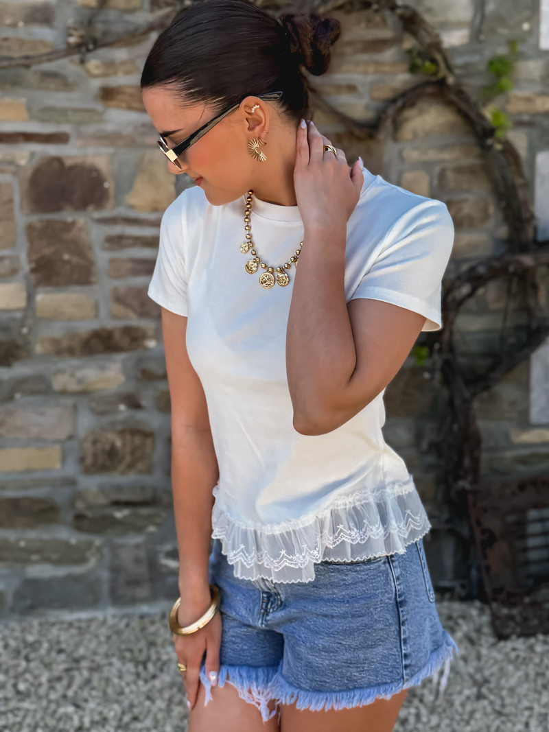 T-shirt Salika - Blanc