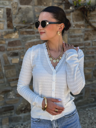 Gilet Yoline - Blanc