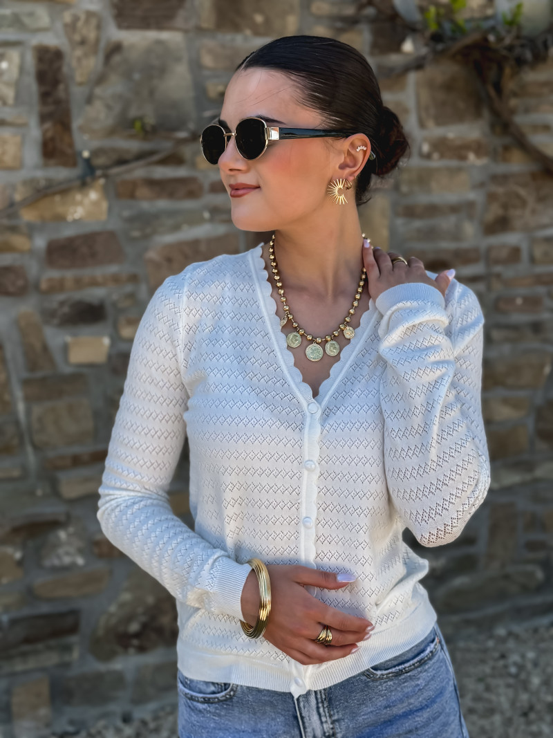 Gilet Yoline - Blanc