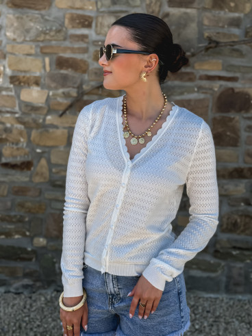 Gilet Yoline - Blanc