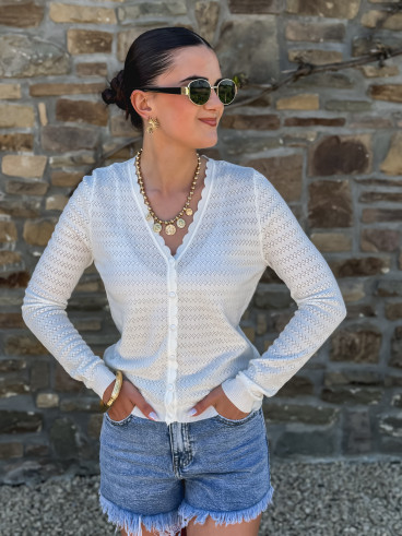 Gilet Yoline - Blanc