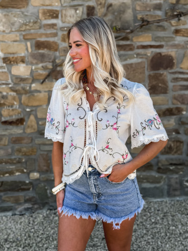 Blouse Constanza - Blanc