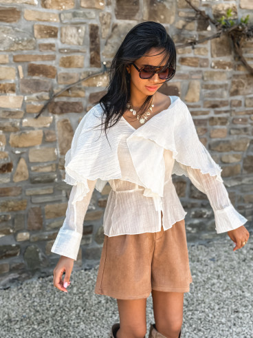 Blouse Cydie - Ecru
