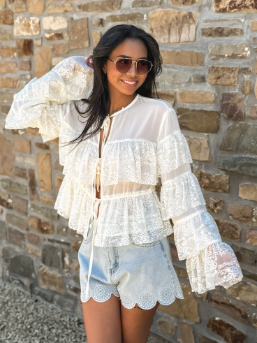Blouse Ivanna - Crème