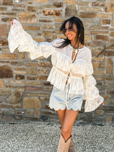 Blouse Ivanna - Crème