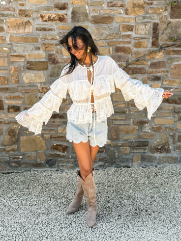 Blouse Ivanna - Crème
