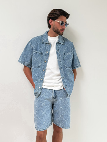 Short en jeans Jacques - Bleu