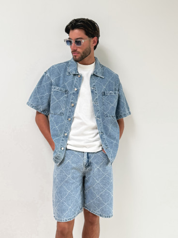 Short en jeans Jacques - Bleu