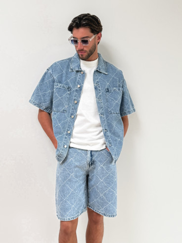 Short en jeans Jacques - Bleu