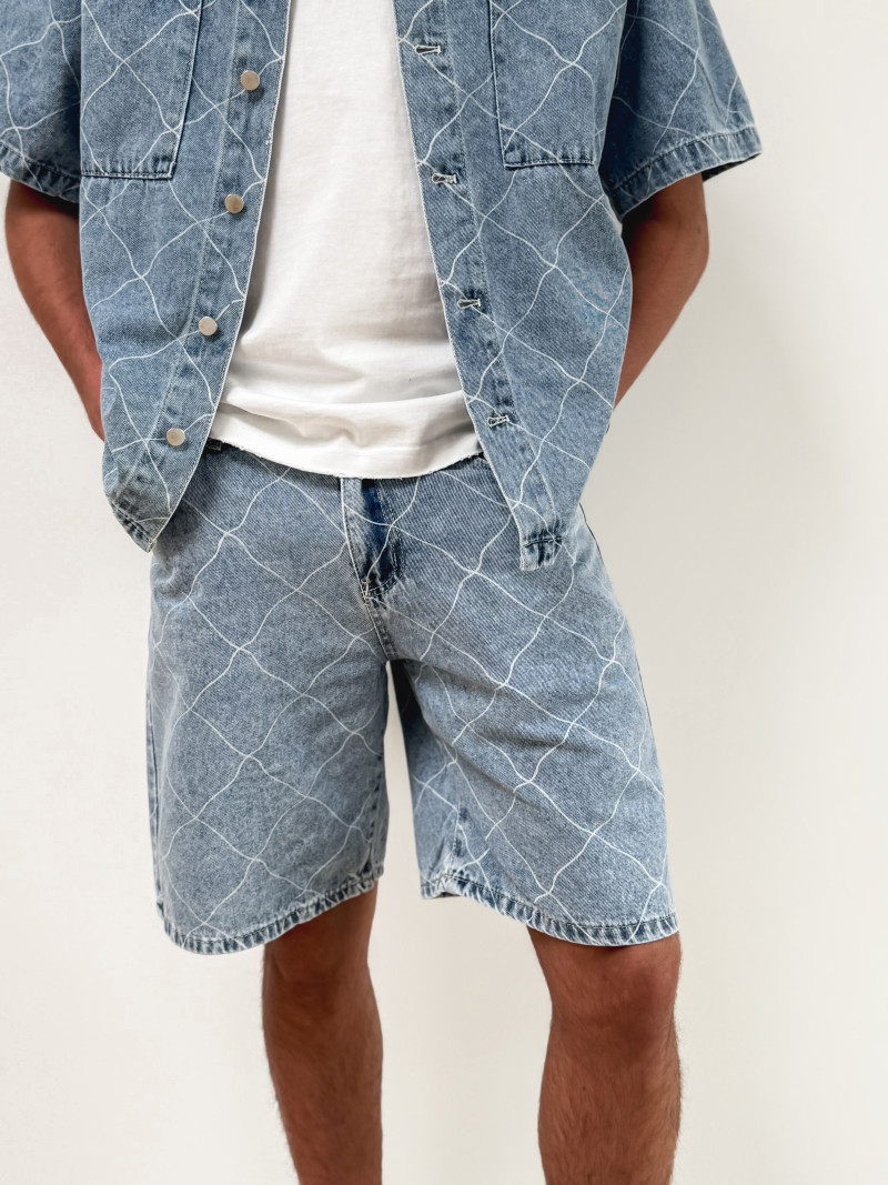 Short en jeans Jacques - Bleu