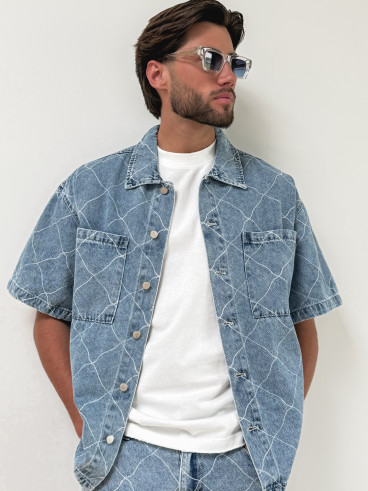 Short en jeans Jacques - Bleu