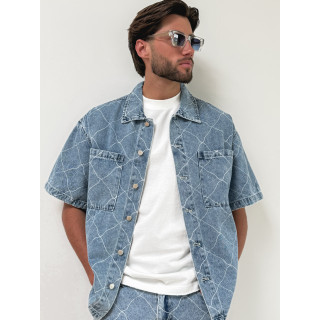 Short en jeans Jacques - Bleu