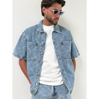 Short en jeans Jacques - Bleu