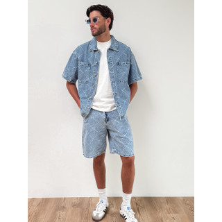 Short en jeans Jacques - Bleu