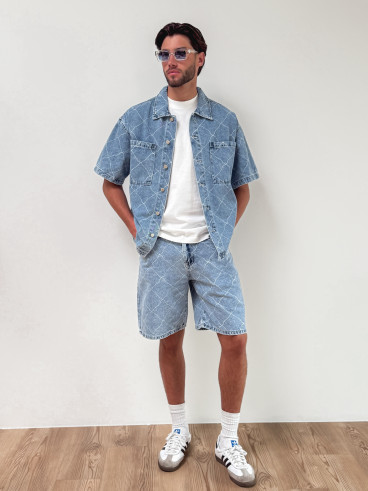 Short en jeans Jacques - Bleu