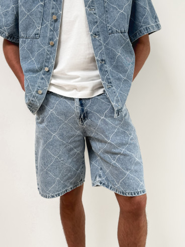Short en jeans Jacques - Bleu