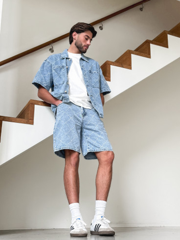 Short en jeans Jacques - Bleu