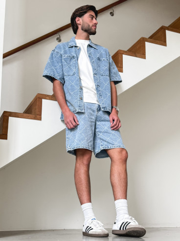 Short en jeans Jacques - Bleu