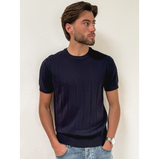 Pull manches courtes Eliot - Bleu marine