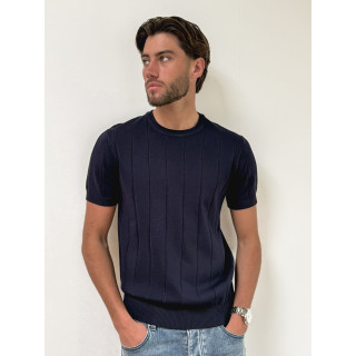 Pull manches courtes Eliot - Bleu marine