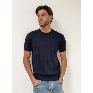 Pull manches courtes Eliot - Bleu marine