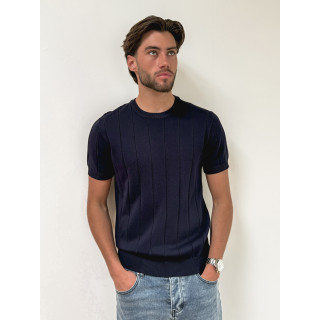 Pull manches courtes Eliot - Bleu marine
