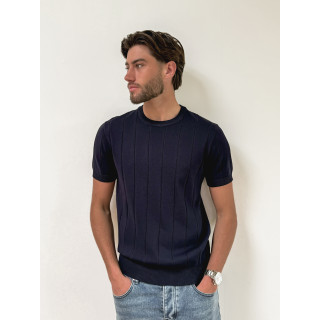 Pull manches courtes Eliot - Bleu marine
