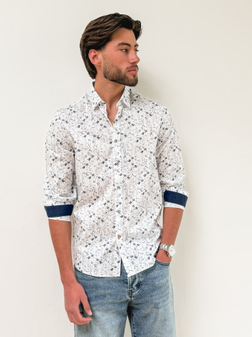 Chemise Asti - Blanc/Bleu