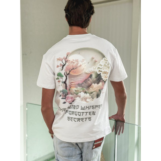 T-shirt " The wind whispers forgotten secrets " - Blanc