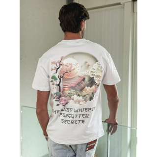 T-shirt " The wind whispers forgotten secrets " - Blanc