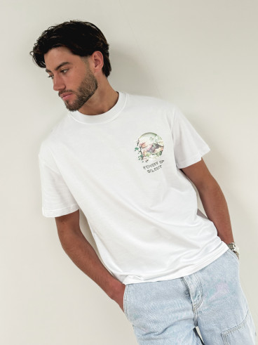 T-shirt " The wind whispers forgotten secrets " - Blanc