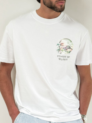 T-shirt " The wind whispers forgotten secrets " - Blanc