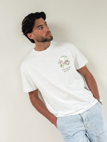 T-shirt " The wind whispers forgotten secrets " - Blanc