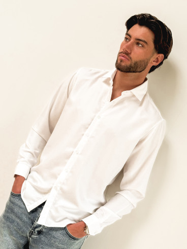 Chemise Parme - Ecru