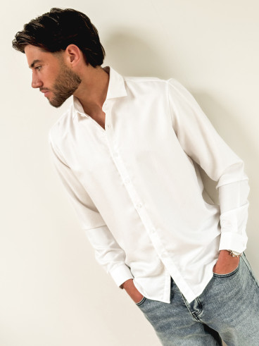 Chemise Parme - Ecru