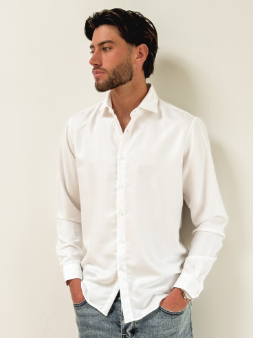 Chemise Parme - Ecru