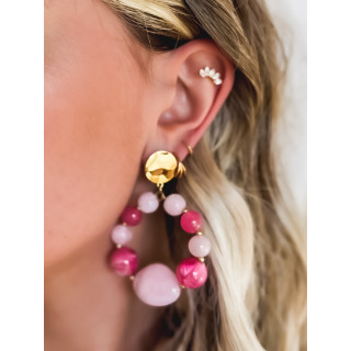Boucles d'oreilles Cléophée - Rose