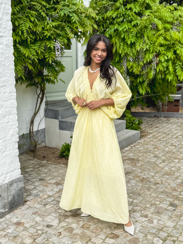 Robe longue Maggie - Jaune