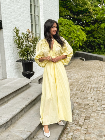 Robe longue Maggie - Jaune