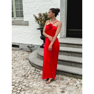 combi pantalon mariela - Rouge