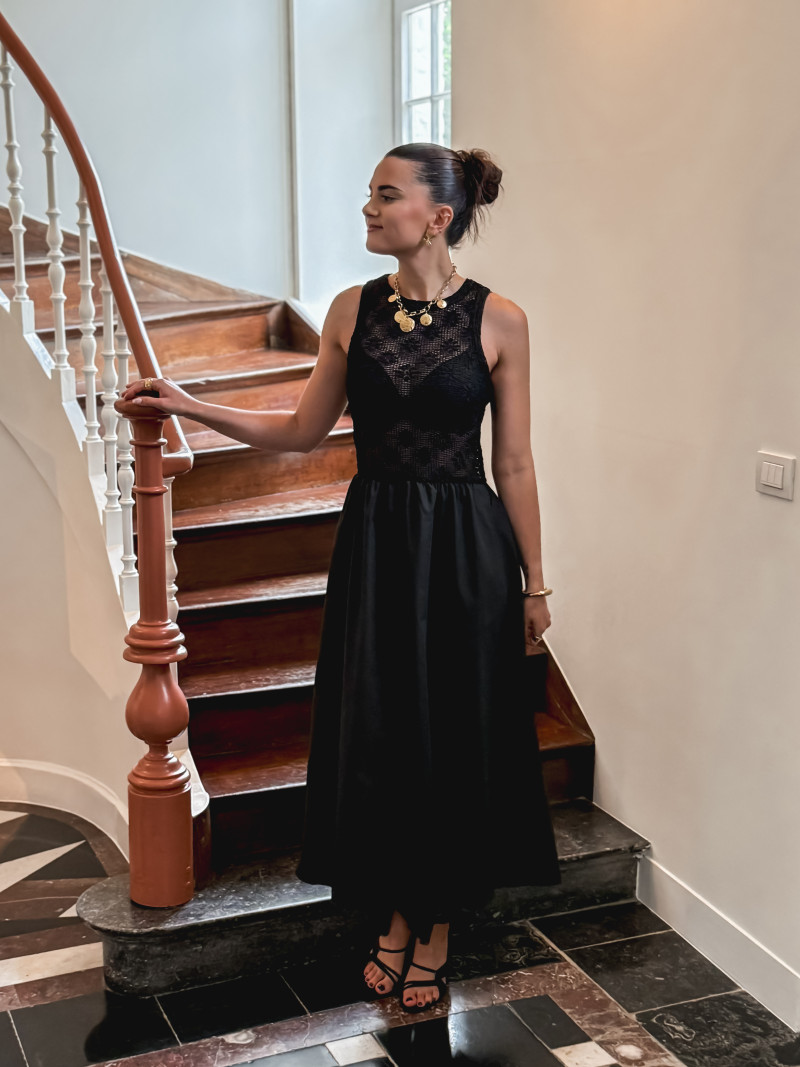 Robe longue Madalena - Noir
