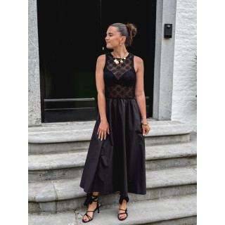 Robe longue Madalena - Noir